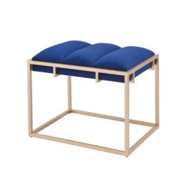 Brooklyn Velvet Fabric Ottoman