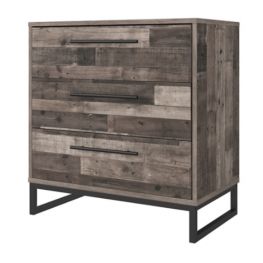 Neilsville Multi Gray Three Drawer Chest