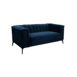 Stodda Round Blue Loveseat