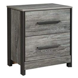 Cazenfeld Black/Gray Two Drawer Night Stand