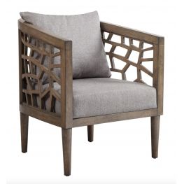 Crackle Grey Accent Chair