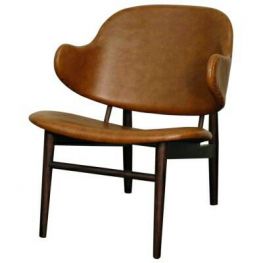 Dola Distressed Caramel Accent Chair