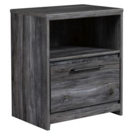 Baystorm Gray One Drawer Night Stand