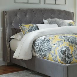Kasidon Gray King/Cal King Uph Headboard