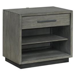 Lewis Grey Oak Nightstand