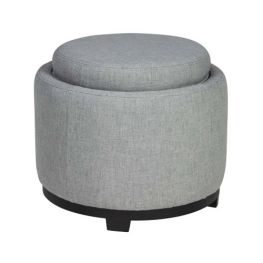 Menga Ash Ottoman With Storage
