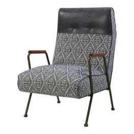 Kahlo Diamond Fabric Accent Chair