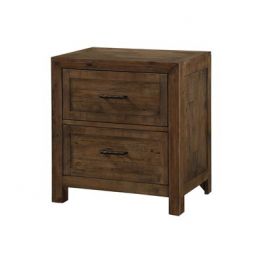 B744 Two Drawer Nightstand