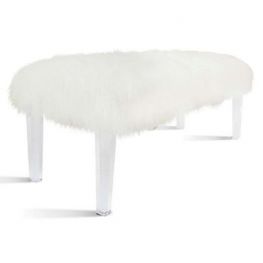 JoHanna Faux Fur Accent Bench