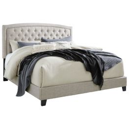 Jerary Tufted Gray Queen Upholstered Bed