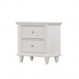 Newtown White 2 Drawer Nightstand