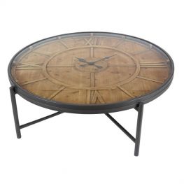 Redmond Wood Clock Cocktail Table 