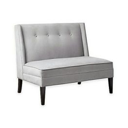 Johnson Button Tufted High Back Settee