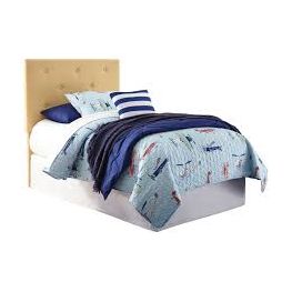 Nuvella Yellow Twin Upholstered Headboard
