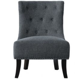 Dianne Accent Chair, Gray 100% Polyester