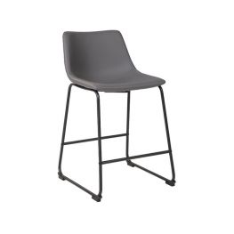 Centiar Gray Upholstered Counter Stool