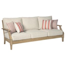 Clare View Beige Sofa With Cushion