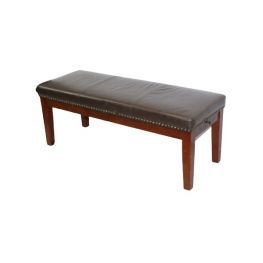 Jasper Leather Bench