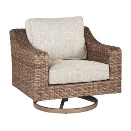 Beachcroft Beige Swivel Lounge Chair