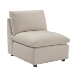 Savesto Ivory Armless Accent Chair