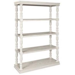 Dannerville Antiqued White Bookcase