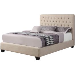 Cho Oatmeal Upholstered Queen Bed